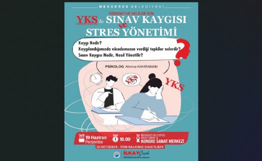 Menderes'te öğrenci ve velilere sınav stresi desteği