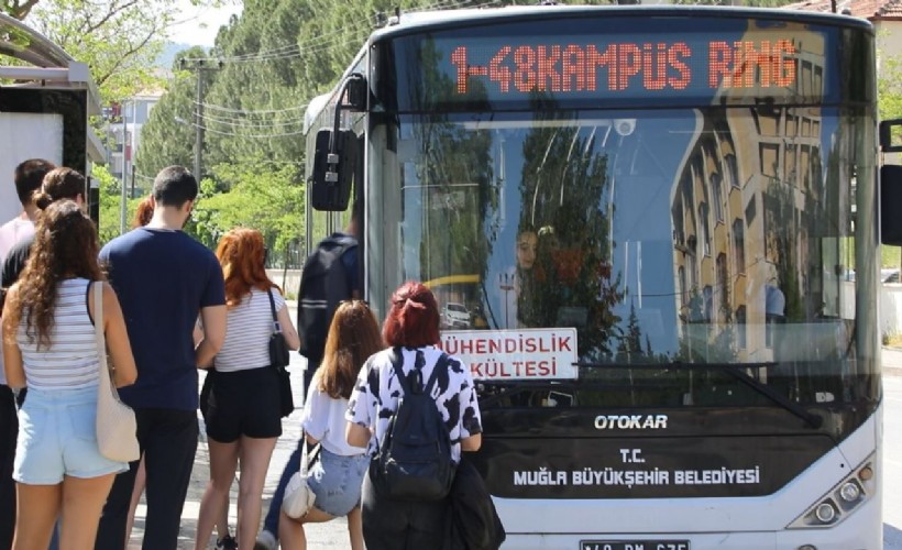 Muğla'da Menteşe-Akyaka hattında da ulaşım öğrenciye 1 lira