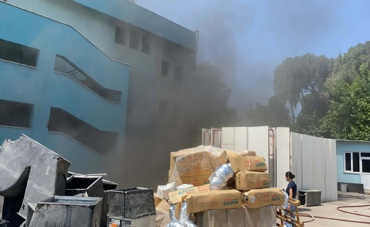 Tadilattaki Aydın Kültür Merkezi'nde yangın