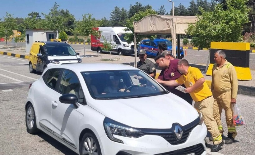 Tatilcilere broşürlü yangın uyarısı