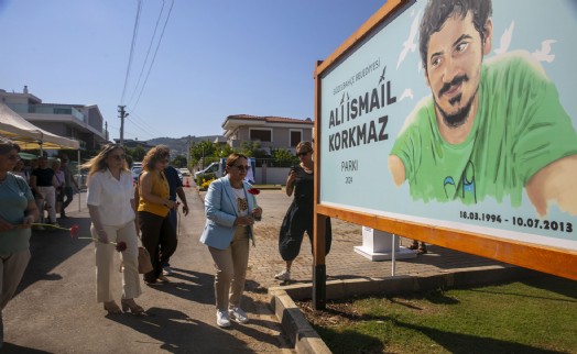 Ali İsmail Korkmaz'ın ölümünün 12. yılında Güzelbahçe'de anma düzenlendi