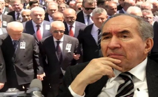 Altan Öymen için TBMM'de cenaze töreni: Devlet Bahçeli ile Hikmet Çetin el ele yürüdü