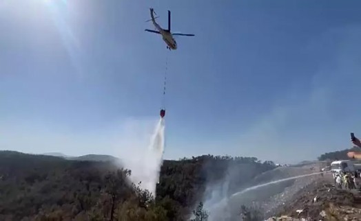 Bursa'daki orman yangını hala kontrol altına alınamadı