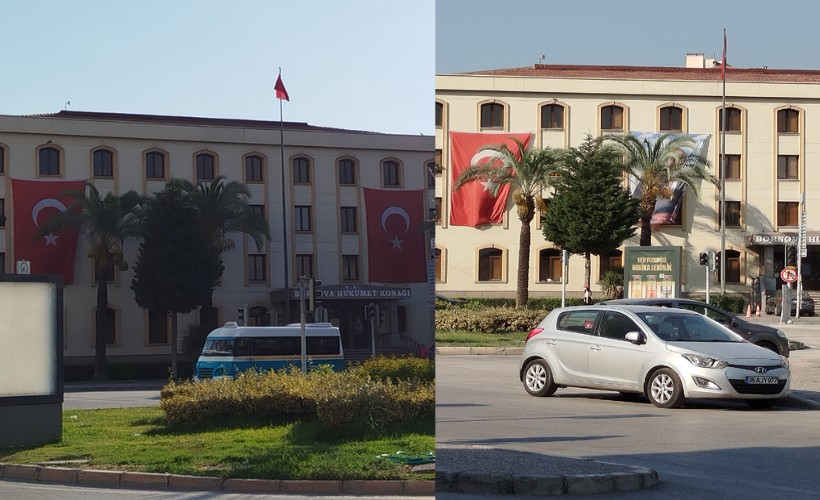Ege Postası gündeme getirdi! Atatürk fotoğrafı asıldı!