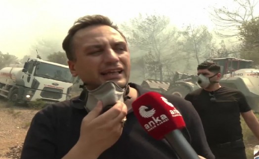 Eşki, yangın bölgesindenden aktardı: 'Hava inanılmaz sıcak, rüzgar yön değiştiriyor'