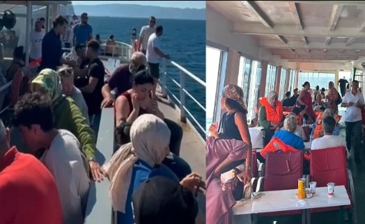 İçerisinde 200 yolcu ve 70 araç vardı! Feribotta yangın sonrası can pazarı
