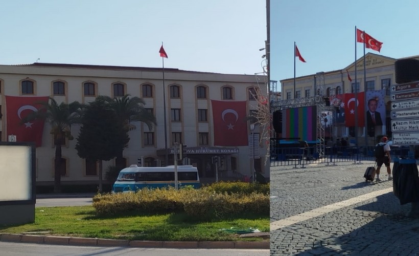 İçişleri Bakanlığı'nın genelgesinin ardından İzmir; Hükümet Konağı'nda yok, Valilik binasında var