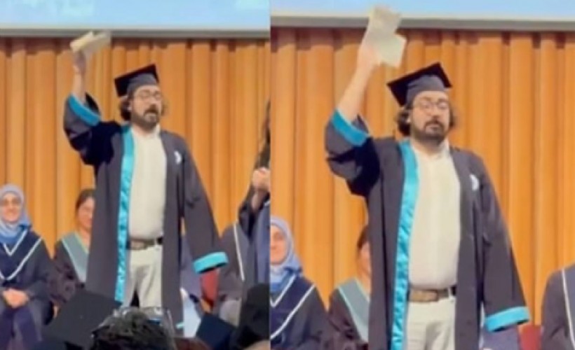 İmamoğlu'na destek için diplomasını yırtmıştı...  Şafak operasyonuyla gözaltına alındı!