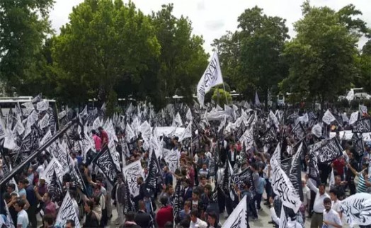 İstanbul'da hilafet çağrısı yapan grup Saray'a Gazze yürüyüşü