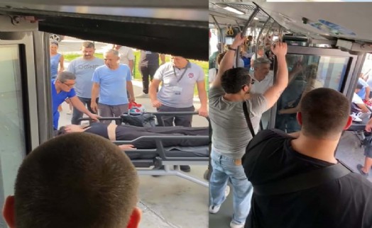 İzmir'deki otobüste sıcaktan nefes alamadı, şoför hastaneye zor yetiştirdi
