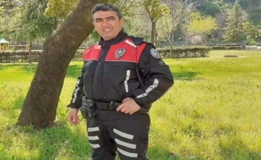 Kalp krizinden ölen polis memuru için Aydın'da cenaze töreni