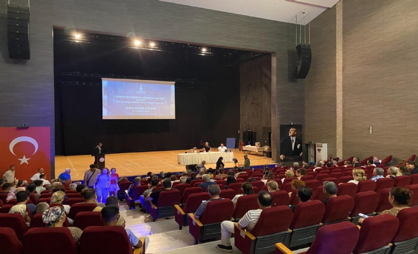 Örnekköy kentsel dönüşüm projesi için kura çekimi yapıldı
