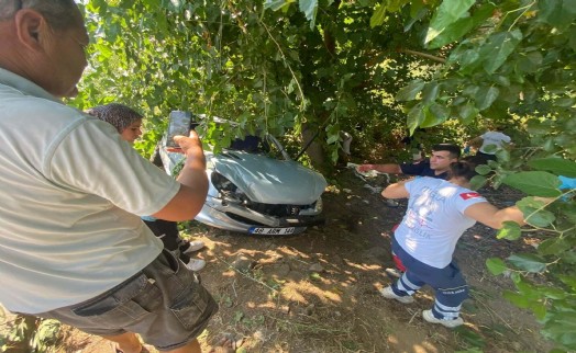 Otomobil ağaca çarptı; sürücü yaralandı, oğlu ve kayınvalidesi öldü