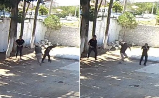 Belediye başkanından skandal görüntüler: Sopayla zabıtaları darbetti!