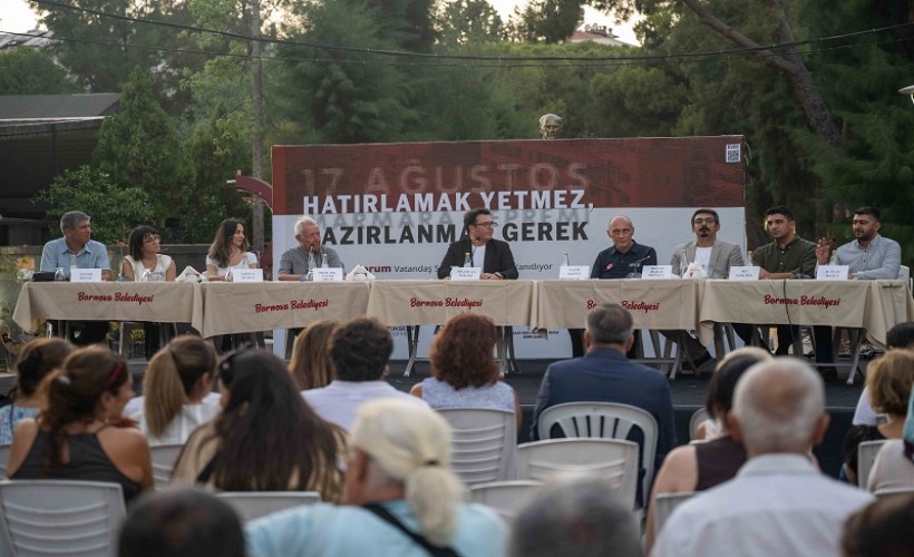 Bornova’da ortak afet bilinci buluşması: 'Hatırlamak yetmez, hazırlanmak gerek'