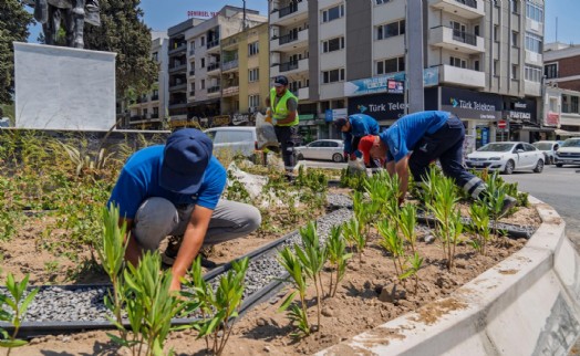 Büyükşehir'den kavşaklara estetik ve sürdürülebilir dokunuş
