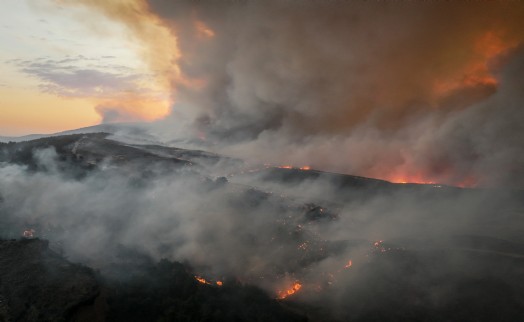 Çanakkale yangını 2. gününde: 6 köy tahliye edildi!