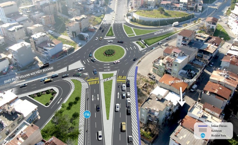 Dostluk Bulvarı bağlantı yolunda sona doğru