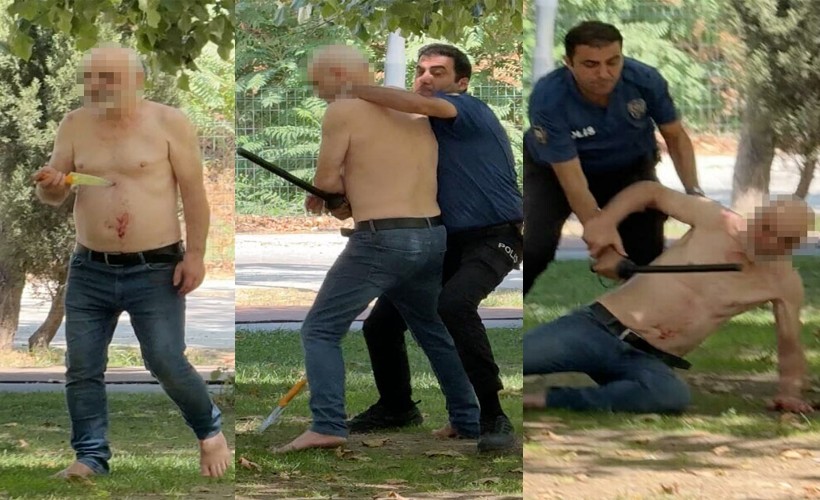 Esnafa bıçakla saldırınca darbedildi, götürüldüğü hastaneden kaçıp, intihara kalkıştı