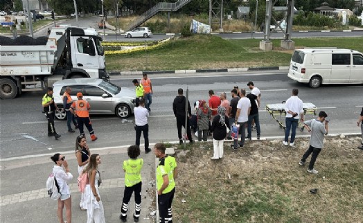 Kütahya'da otomobilin çarptığı yaya yaralandı