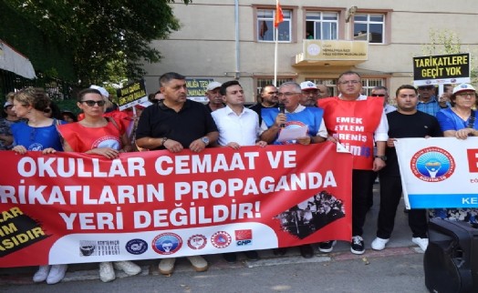 Kemalpaşa'da 'okullarda cemaat yapılanması'na karşı tepki!