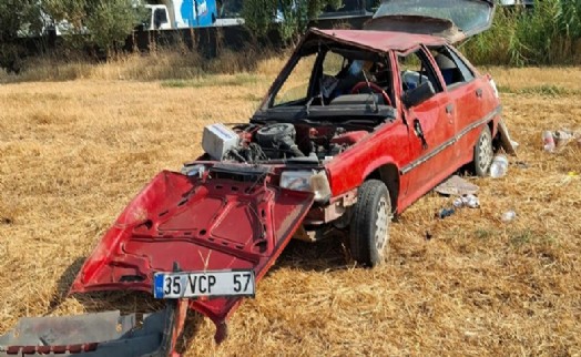 Takla atan otomobilin sürücüsü öldü