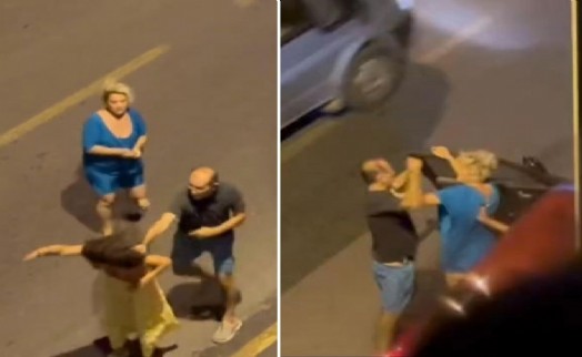 Tartıştığı 2 kadını darbetti; o anlar kameralara yansıdı...