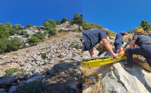 100 metrelik uçuruma düşen arıcı ağır yaralandı