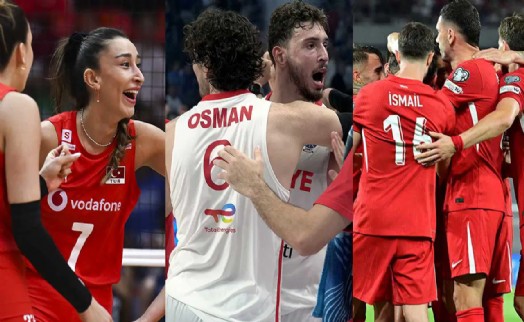 A Milli takımlarımız 3'te 3 yaptı!