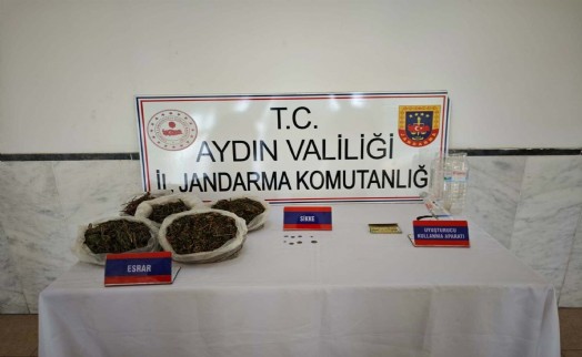 Aydın'da uyuşturucu operasyonuna 2 gözaltı