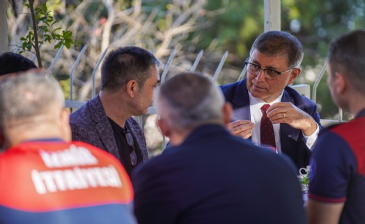 Başkan Tugay ateş savaşçıları ile buluştu: 'Yaptığınız iş çok kutsal'