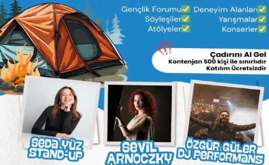 Büyükşehir'den gençlere Foça'da kamp