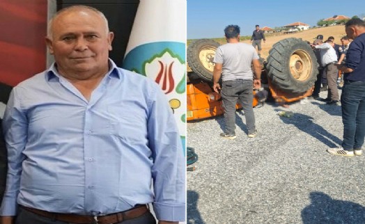 Devrilen traktörün sürücüsü hayatını kaybetti!