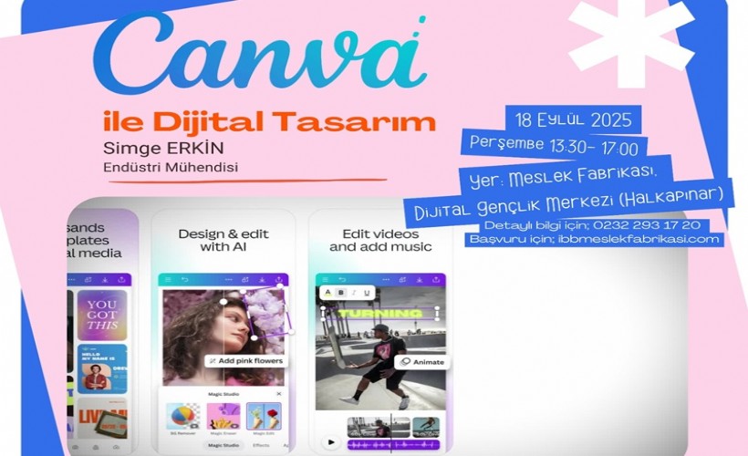 Dijital Gençlik Merkezi'nde 'Canva' eğitimi başlıyor