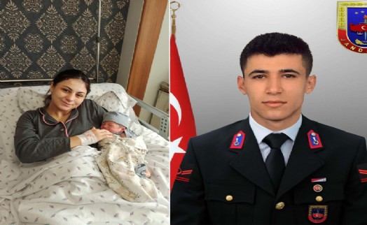 Dün toprağa verilen şehit uzman çavuşun ismi, bugün doğan oğluna verildi