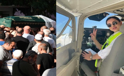 Düşen eğitim uçağında ölen pilot adayı Berfu, toprağa verildi
