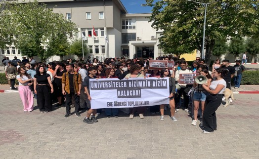 Ege'de yeni dönem gergin başladı: Öğrencilerden rektöre tepki