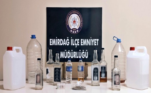 Emirdağ'da sahte içki operasyonu
