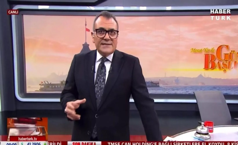 Habertürk'e el konulduğunu canlı yayında öğrendi