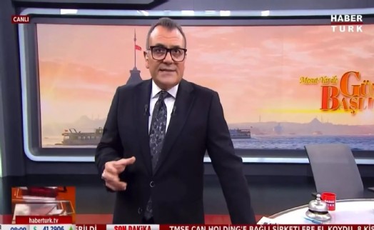 Habertürk'e el konulduğunu canlı yayında öğrendi