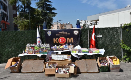 İzmir'de kaçak tütün ve elektronik sigara operasyonu