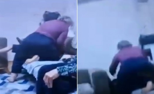 İzmir'de skandal görüntüler: Babaanne torununu darbetti!