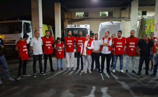 Karşıyaka işçilerinden iş bırakma eylemi