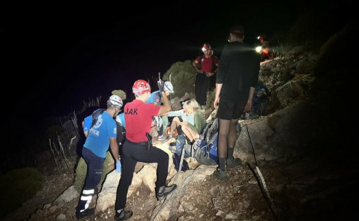 Likya yolunda yaralandı operasyonla kurtarıldı