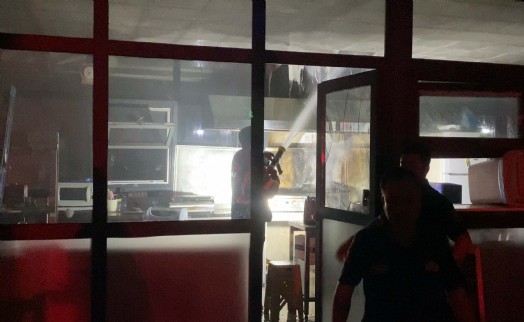 Özel okulun kantininde yangın