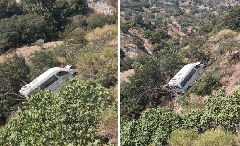 Servis minibüsü, uçuruma yuvarlandı: 4'ü öğrenci, 5 yaralı