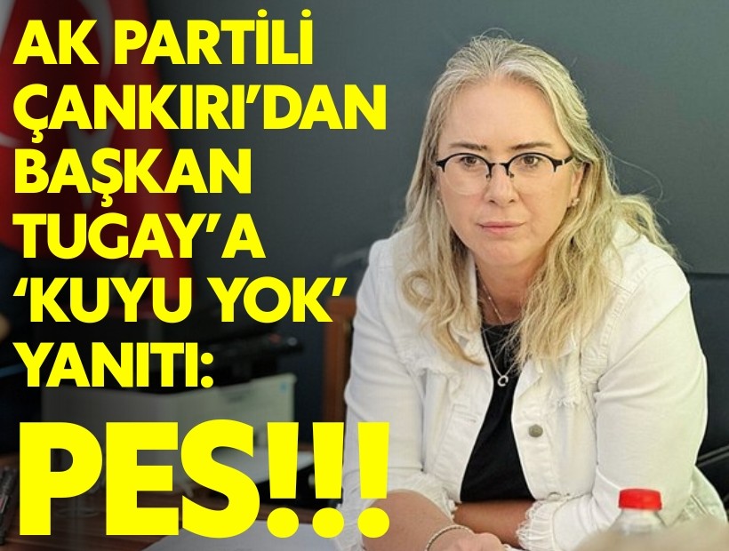 AK Partili Çankırı'dan Başkan Tugay'a 'kuyu yok' yanıtı: PES!!!