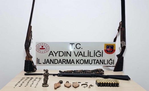 Aydın'ın iki ilçesinde ‘Anadolu Mirası' operasyonu; Çok sayıda tarihi eser ele geçirildi