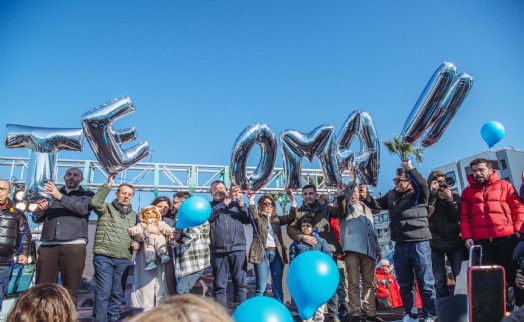Balonlar SMA'lı Teoman Bebek için uçtu
