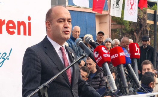 CHP'li Karabat Bornova'nın açılışında sert konuştu: Ayda bir kere et yiyemeyen çocuklar var